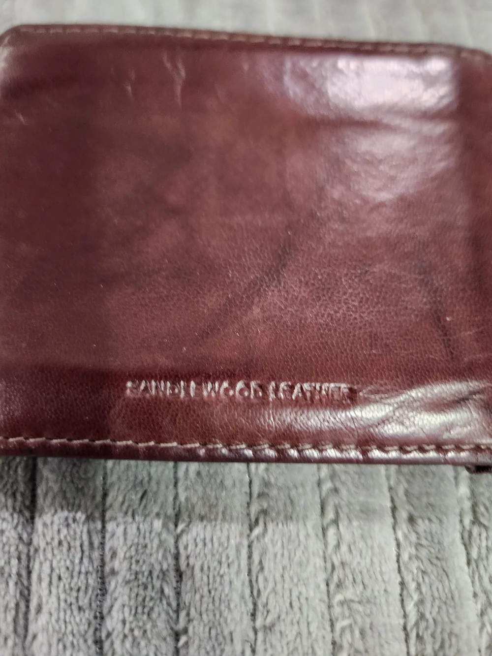 Brown Leather Bi-Fold Wallet